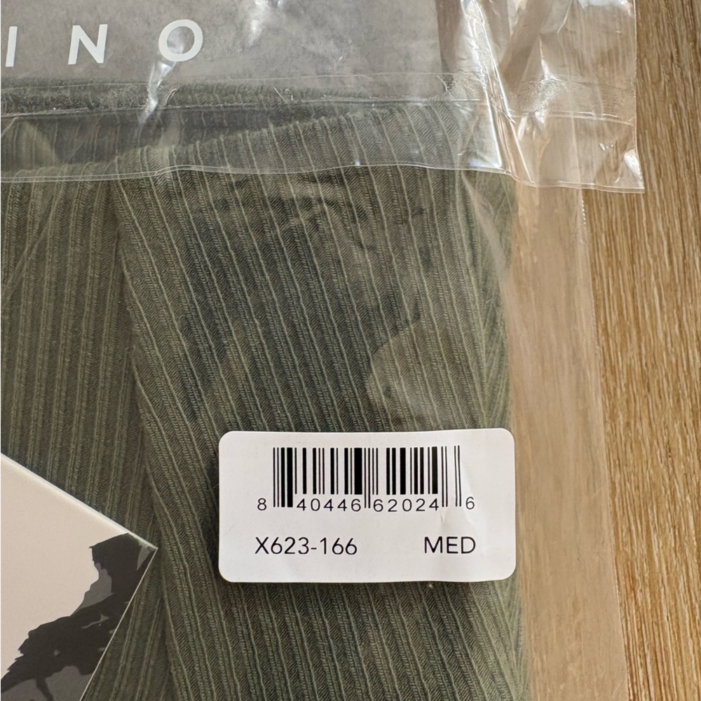 NWT Woolx | Miley Bike Shorts, Ribbed Merino Wool w/ Pockets, Green Meadow, Sz M - Picture 9 of 10